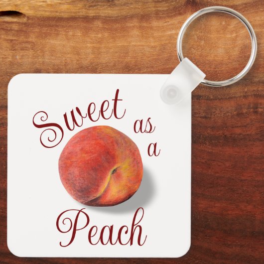 Peach Schlüsselanhänger (Rückseite)