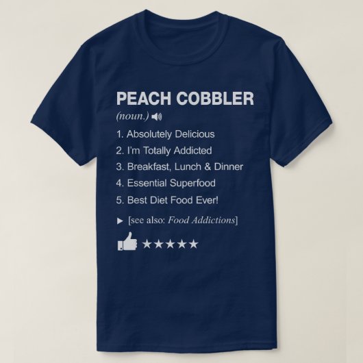 Peach Schuster Definition Bedeutung _ Witzig T-Shirt (Design vorne)