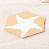 Peach Sea Star Untersetzer (angewinkelt)
