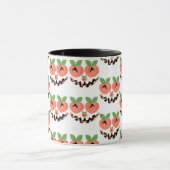 Peach Seamless Muster Tasse (Zentrum)