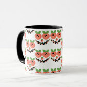 Peach Seamless Muster Tasse (Vorderseite Links)