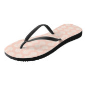 Peach Seashell Flip Flops Badesandalen (Schrägansicht)