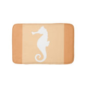 Peach-Seepferd Badematte (Vorderseite)
