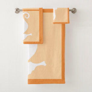 Peach-Seepferd Badhandtuch Set