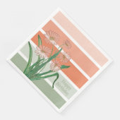 Peach Serviette (Ecke)