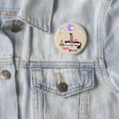 Peach Sexy Hexe Halloween Button (Beispiel)