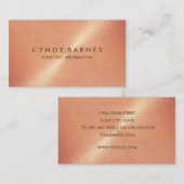 Peach Sheen Visitenkarte (Vorne/Hinten)