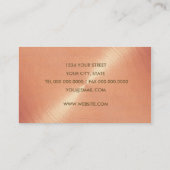 Peach Sheen Visitenkarte (Rückseite)