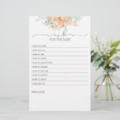 Peach Soft Blume Babydusche Spiel (Stehend Vorderseite)