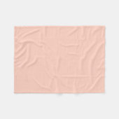 Peach Solid Color Fleecedecke (Vorderseite (Horizontal))