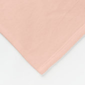 Peach Solid Color Fleecedecke (Ecke)