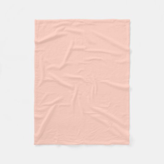 Peach Solid Color Fleecedecke (Vorderseite)