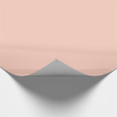 Peach Solid Color Geschenkpapier (Ecke)