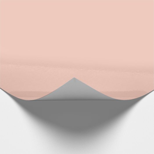 Peach Solid Color Geschenkpapier (Ecke)