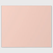 Peach Solid Color Geschenkpapier (Flach)