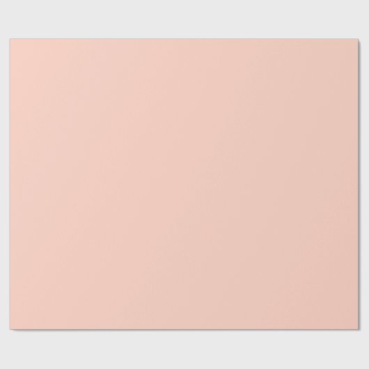 Peach Solid Color Geschenkpapier (Flach)