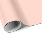 Peach Solid Color Geschenkpapier (Rolleneckpunkt)