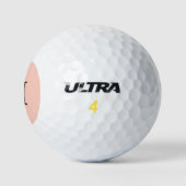 Peach Solid Color Golfball (Logo)