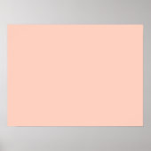 Peach Solid Color Poster (Vorne)