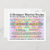 Peach Sour Spring Martini Rezept Karte (Vorne/Hinten)