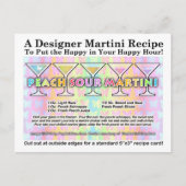 Peach Sour Spring Martini Rezept Karte (Vorderseite)