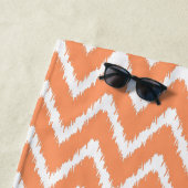 Peach Southern Hütte Chevrons Strandtuch (Beispiel)