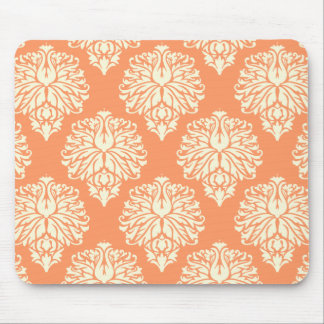 Peach Southern Hütte Damask Mousepad