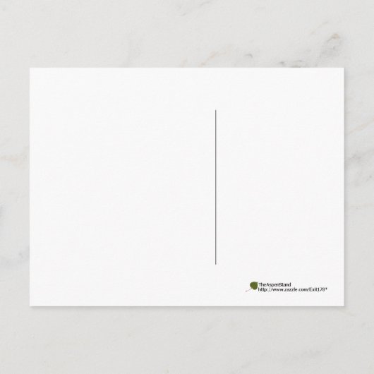 Peach Spirals, Filigree und Blume Jeden Anlaß Postkarte (Rückseite)