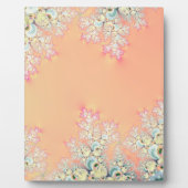 Peach Spring Frost Fraktal Fotoplatte (Vorderseite)