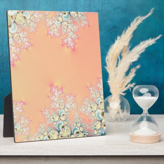 Peach Spring Frost Fraktal Fotoplatte (Seite)