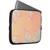 Peach Spring Frost Fraktal Laptopschutzhülle (Vorne Rechts)