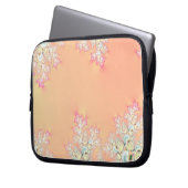 Peach Spring Frost Fraktal Laptopschutzhülle (Vorderseite Links)
