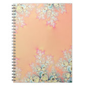 Peach Spring Frost Fraktal Notizblock (Vorderseite)