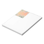 Peach Spring Frost Fraktal Notizblock (Rotiert)