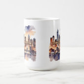 Peach Staat Mind Nightscape Kaffeemaschine Tasse (Mittel)