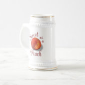 Peach Stein Tasse (Vorderseite Links)