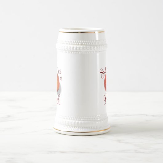 Peach Stein Tasse (Mittel)