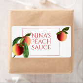 Peach stems Food Label (Insitu)