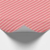 Peach Strip Wrapping Paper Geschenkpapier (Ecke)