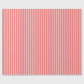Peach Strip Wrapping Paper Geschenkpapier (Flach)