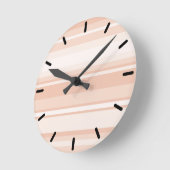 Peach stripes runde wanduhr (Winkel)