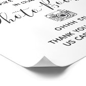 Peach Succules Blumenzettel Foto Stand Hochzeitsze Poster (Ecke)