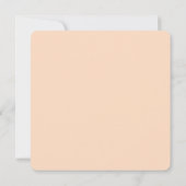 Peach Succules Floral Watercolor - Bridesmaid Einladung (Rückseite)