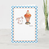 PEACH SUNDAE KARTE (Vorderseite)