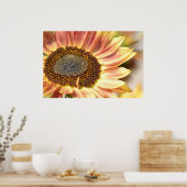 Peach Sunflower Poster (Küche)