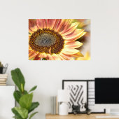 Peach Sunflower Poster (Heimbüro)
