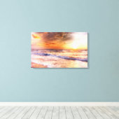Peach Sunset Leinwanddruck (Insitu (Holzboden))