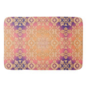 Peach Sunset Royal Damask Badematte (Vorderseite)