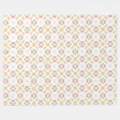 peach sunshine cozy fleecedecke (Vorderseite (Horizontal))