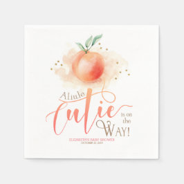 Peach Süsse Babydusche Serviette